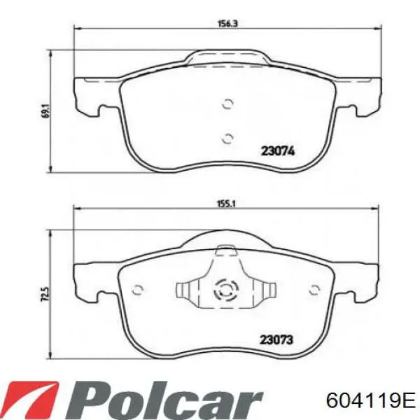 Вказівник повороту лівий 604119E Polcar
