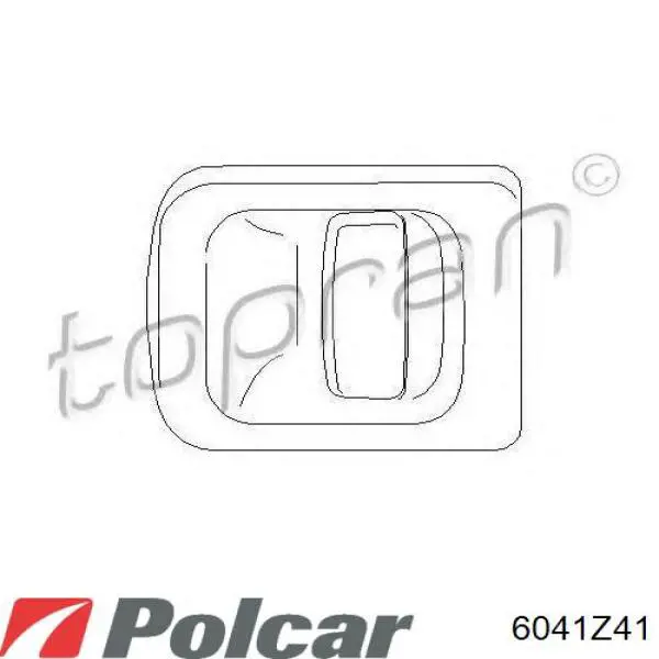 Ручка задніх лівих дверей Polcar 6041Z41 ціна, від 12.30 USD