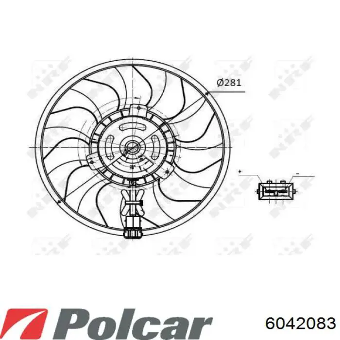 Радіатор 6042083 Polcar