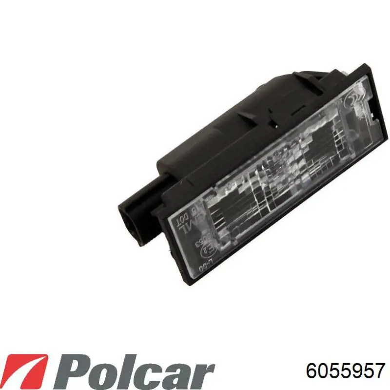 Ліхтар підсвічування заднього номерного знака 6055957 Polcar