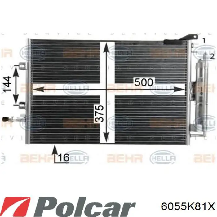 6055K81X Polcar Конденсатор