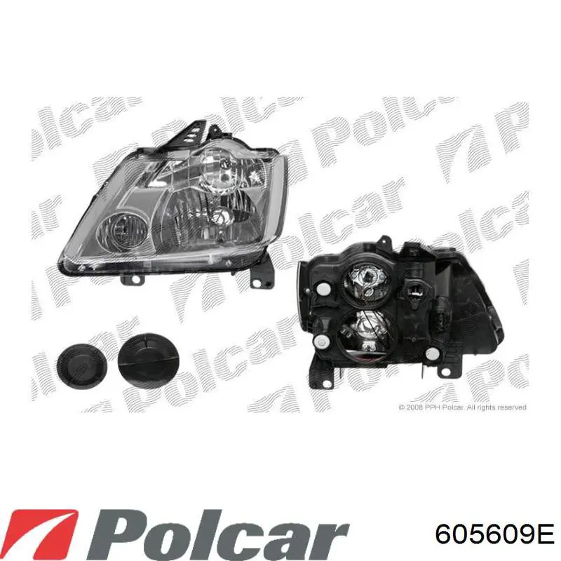 Фара ліва 605609E Polcar