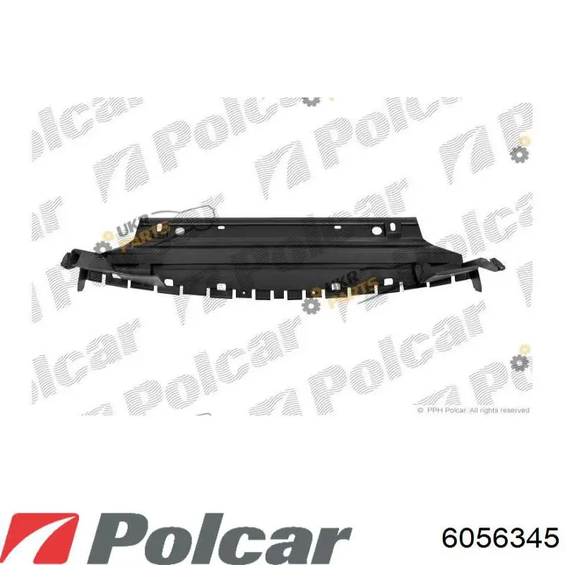 6056345 Polcar захист бампера переднього