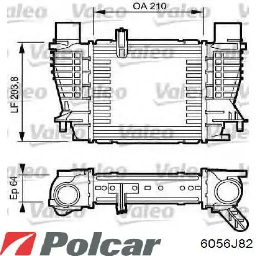 CI264000P Mahle Original Охолоджувач наддувочного повітря