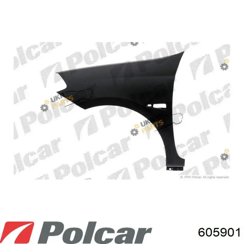 605901 Polcar Переднє ліве крило