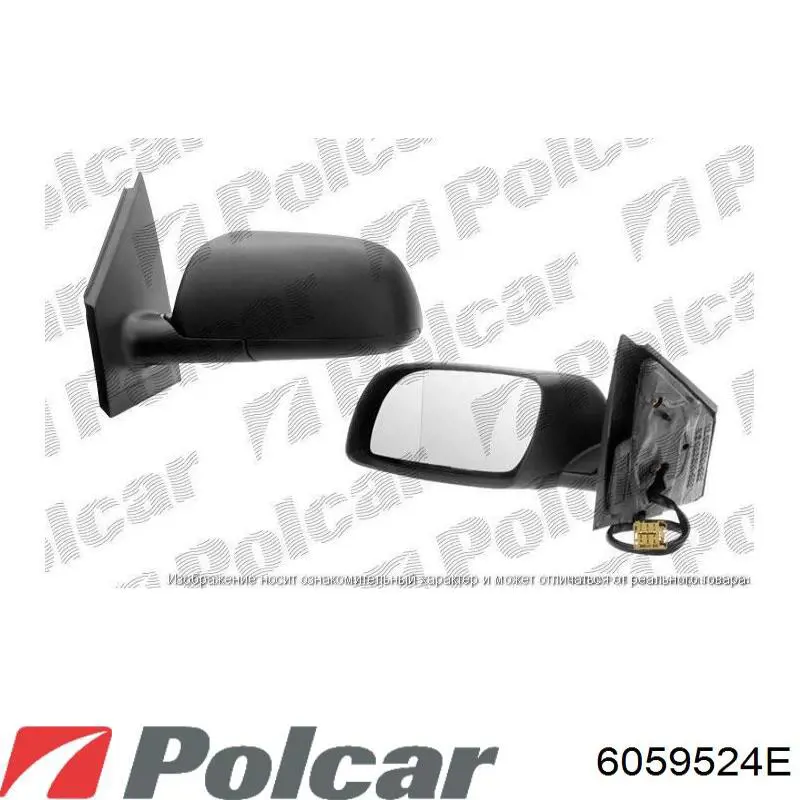 Накладка дзеркала заднього виду, права 6059524E Polcar