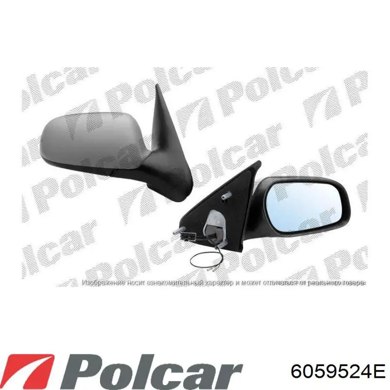 Купити 6059524E Polcar Накладка/кришка дзеркала заднього виду, права