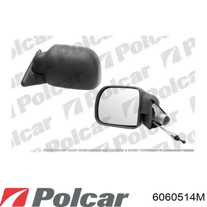 Ліве бокове дзеркало 6060514M Polcar