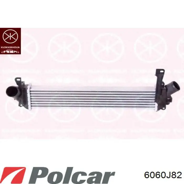 6060J82 Polcar радіатор интеркуллера
