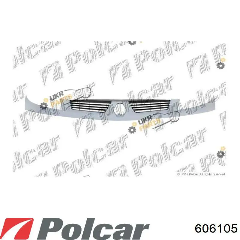Купити 7701056411 Renault (RVI) Захисна решітка радіатора