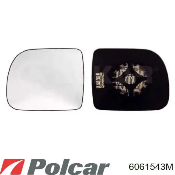 6061543M Polcar дзеркальний елемент дзеркала заднього виду
