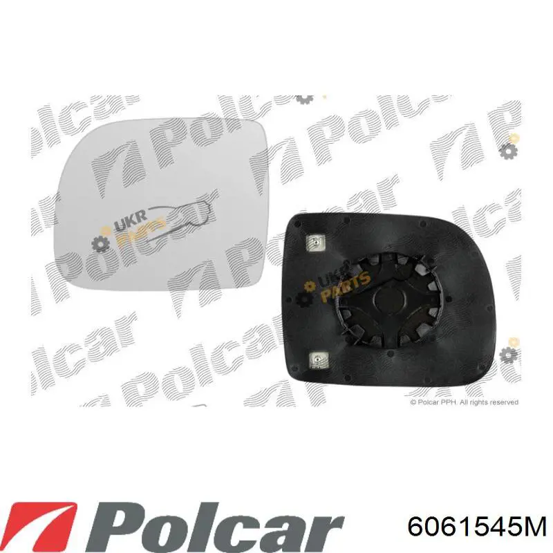 Дзеркальний елемент дзеркала заднього виду Polcar 6061545M ціна, від 9.36 USD