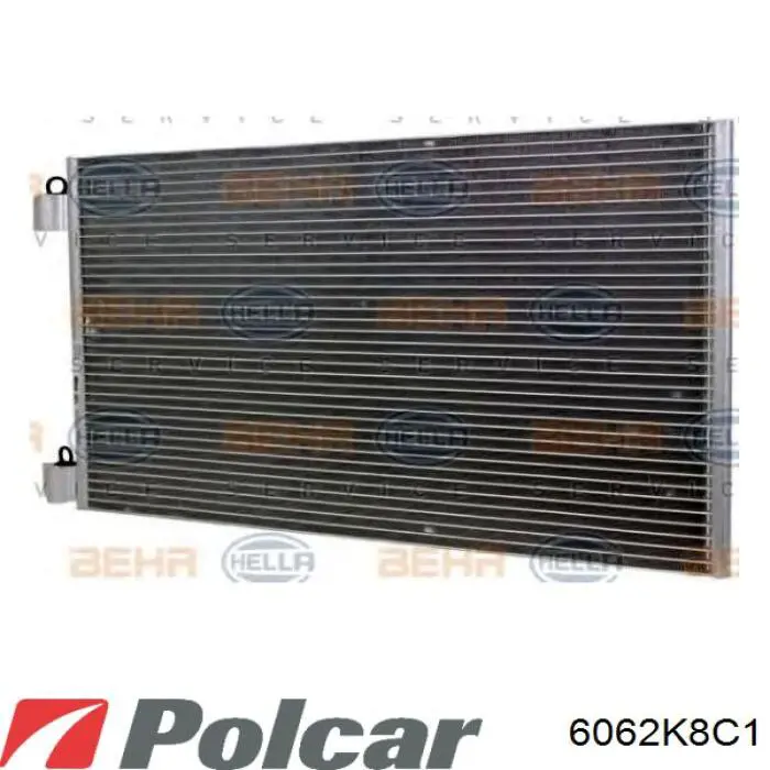 Купити 6062K8C1 Polcar Радіатор системи охолодження кондиціонера