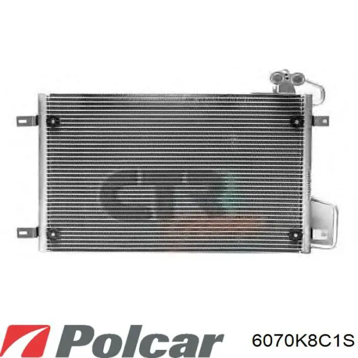 Конденсатор кондиціонера Polcar 6070K8C1S ціна, від 67.57 USD