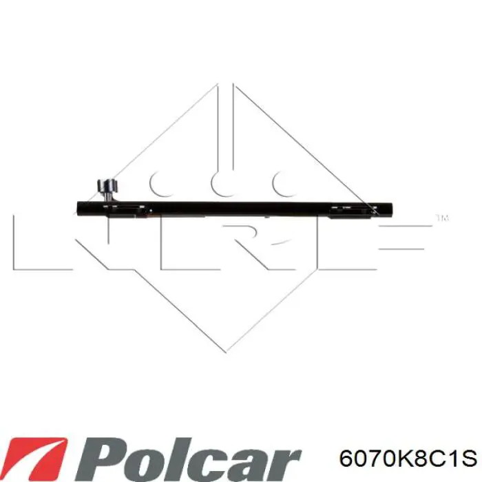 Радіатор кондиціонера 6070K8C1S Polcar