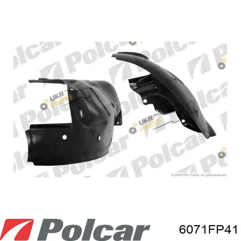 Купити 6071FP41 Polcar Підкрилок переднього крила, правий задній