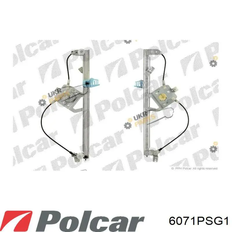 6071PSG1 Polcar Підйомник механічний вітрового скла