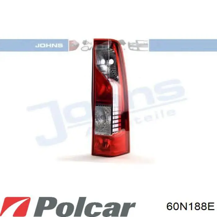 Купити 60N188E Polcar Задня права фара