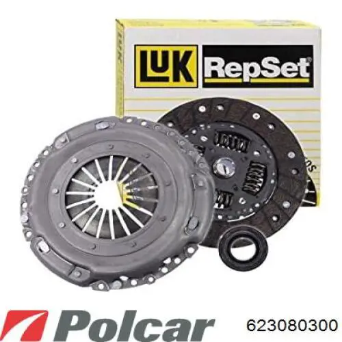Купити 623080300 Polcar Комплект зчеплення (диск, корзина, підшипник)