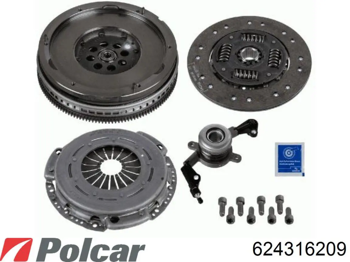 624316209 Polcar Зчеплення в зборі
