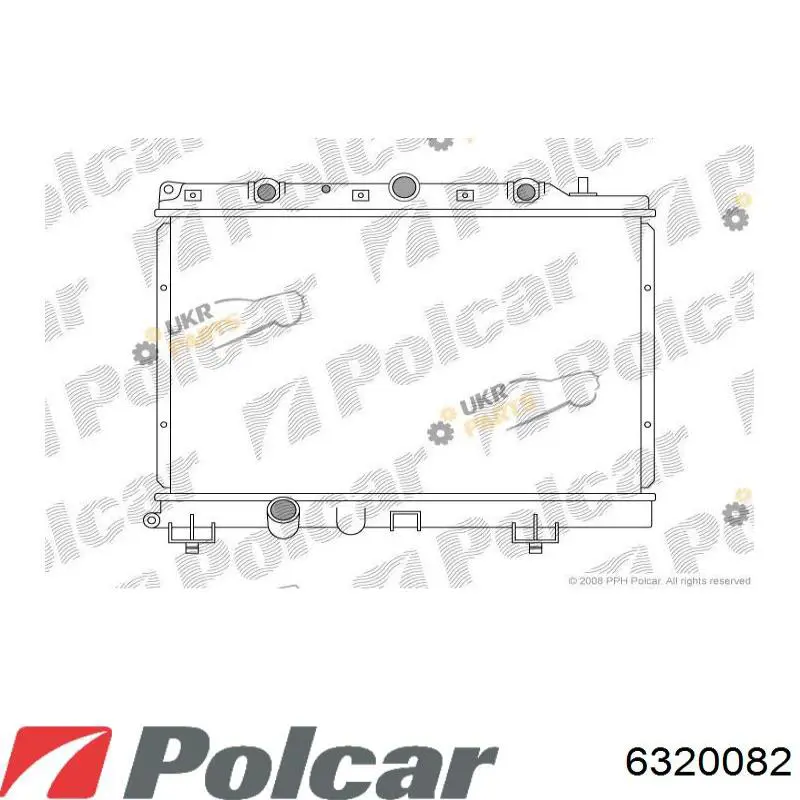 Радіатор основний Polcar 6320082 ціна, від 51.23 USD