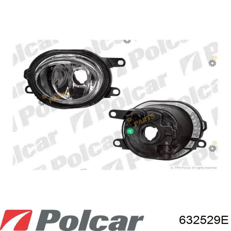 Протитуманка ліва Polcar 632529E ціна, від 28.19 USD