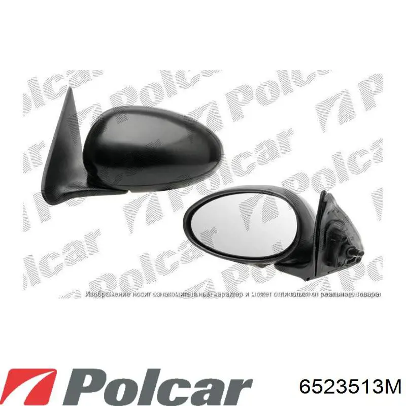 Ліве бічне дзеркало Polcar 6523513M ціна, від 181.63 USD