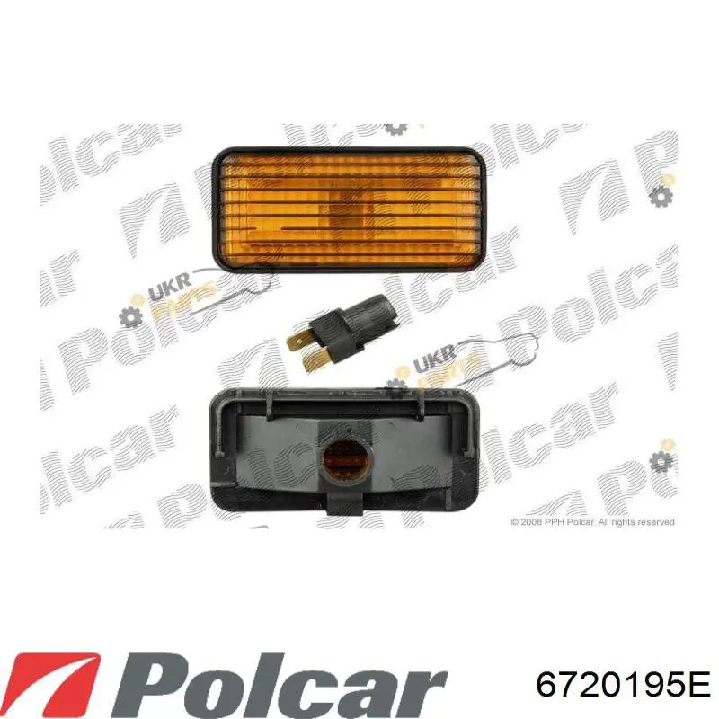 Купити 6720195E Polcar Повторювач повороту на крилі