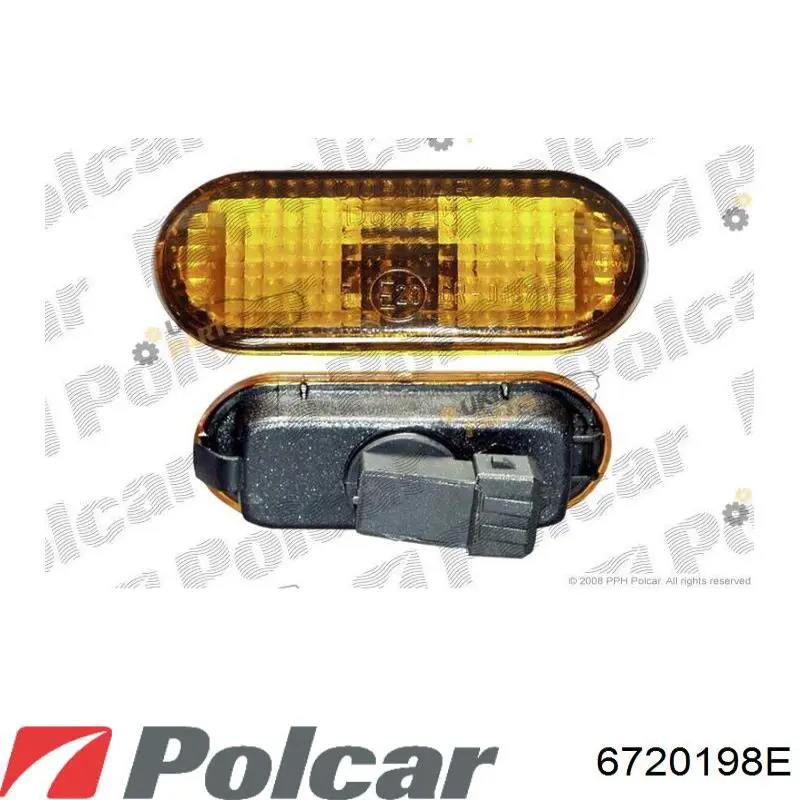 Повторювач повороту в крило Depo/Loro/Abakus FP2582KB10E ціна, від 3.80 USD