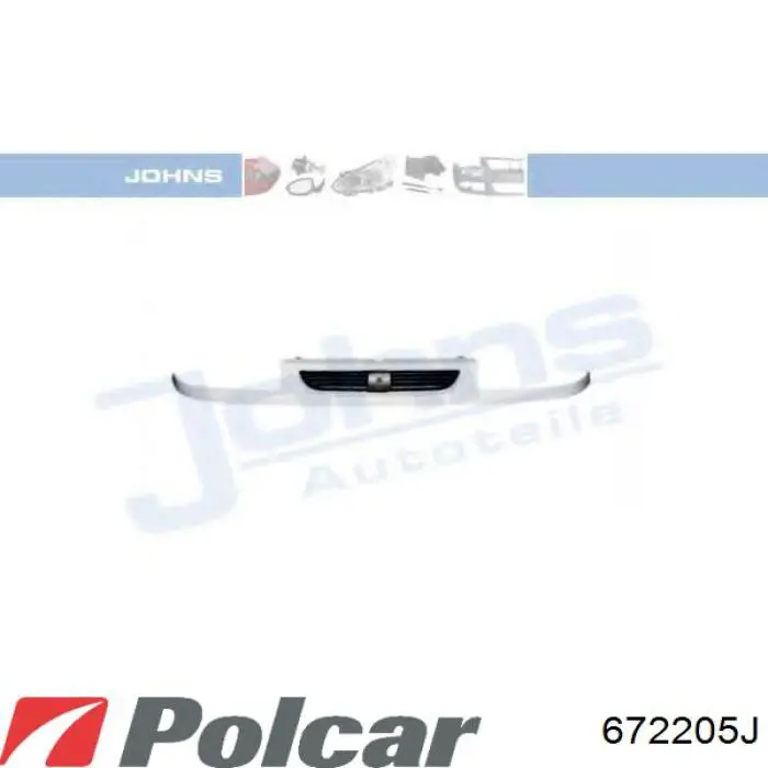 Купити 672205J Polcar Захисна решітка радіатора