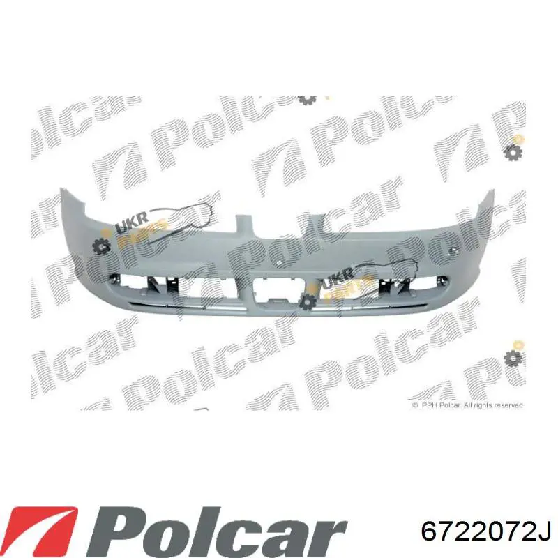 Бампер на авто Polcar 6722072J ціна, від 235.53 USD