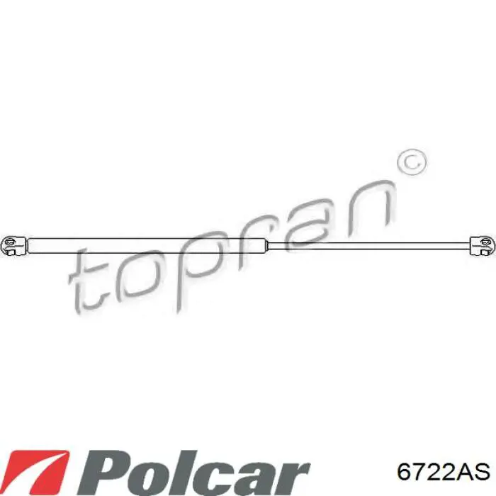 6722AS Polcar Стійка капота