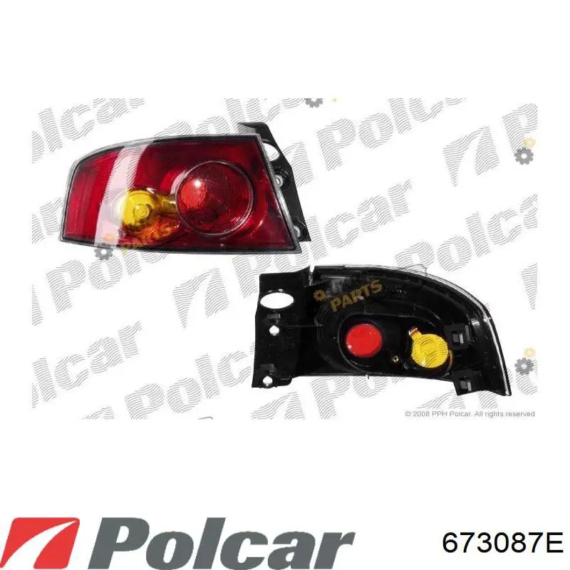 Задня ліва зовнішня фара Polcar 673087E ціна, від 34.27 USD