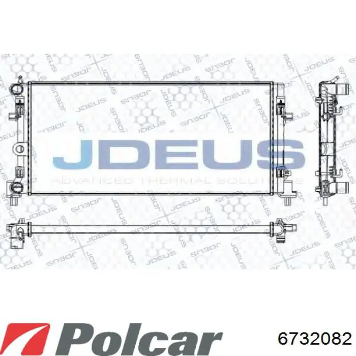 Радіатор 6732082 Polcar