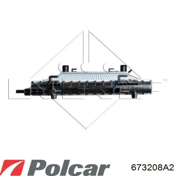 673208A2 Polcar радіатор охолодження двигуна