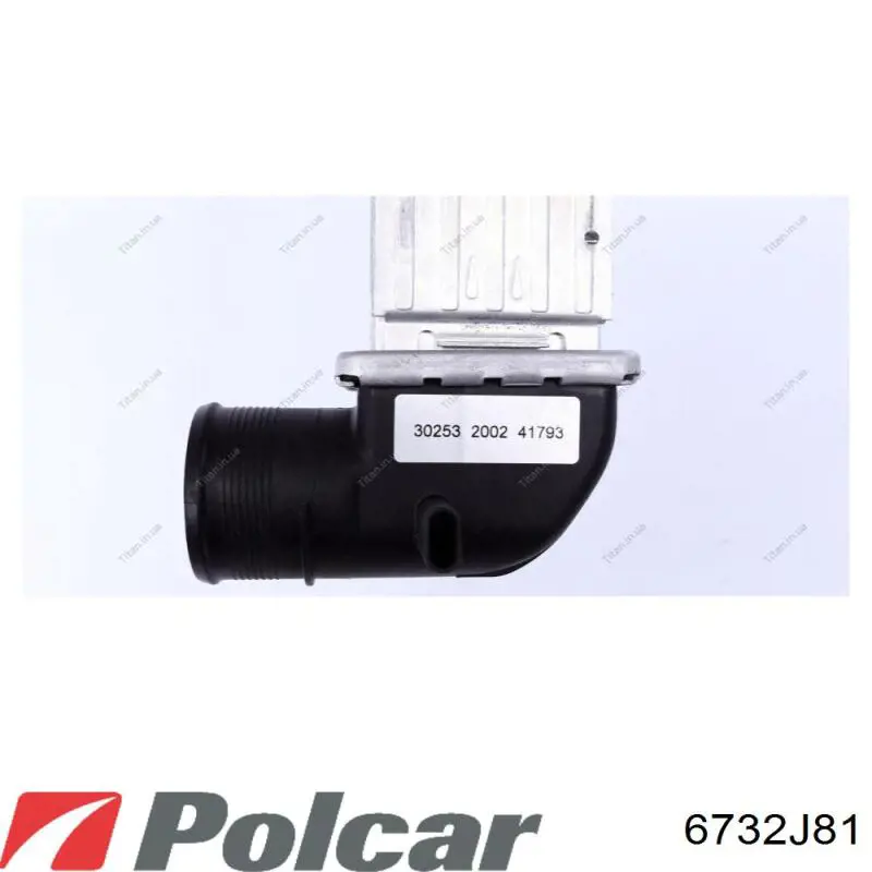 Купити 6732J81 Polcar Радіатор интеркуллера