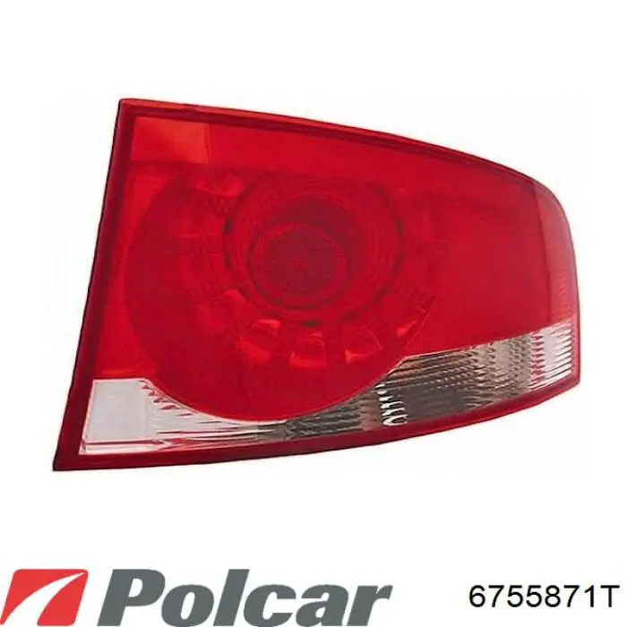 Ліхтар задній лівий, зовнішній 6755871T Polcar