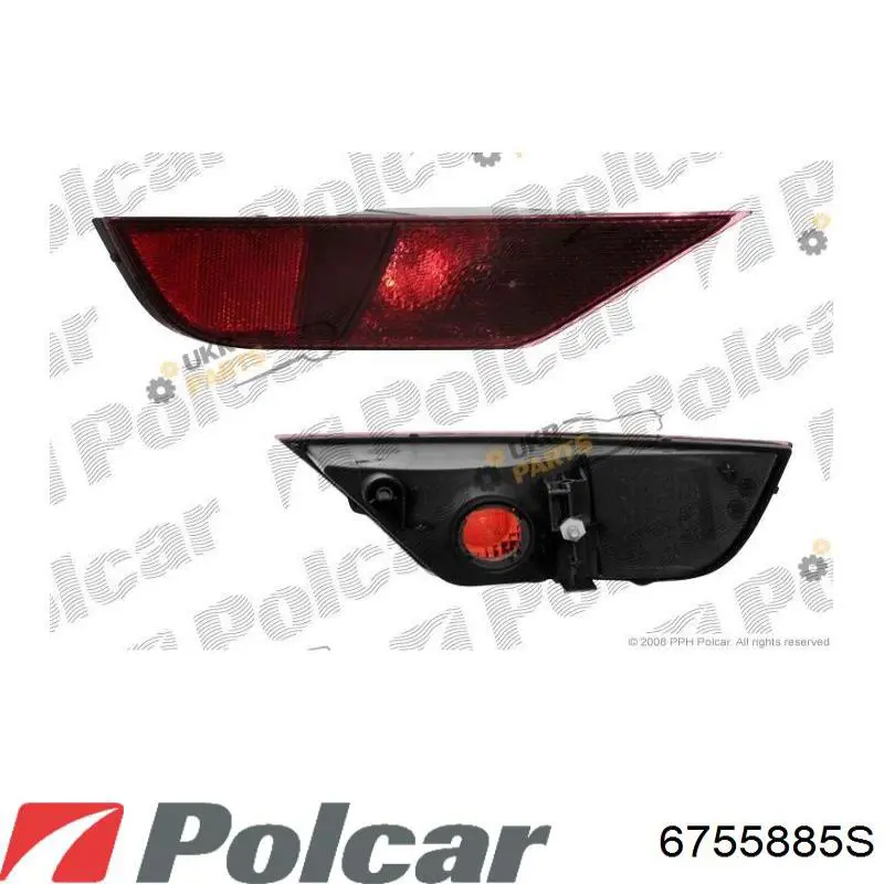 Ліхтар заднього бампера, правий ZST1301R Signeda
