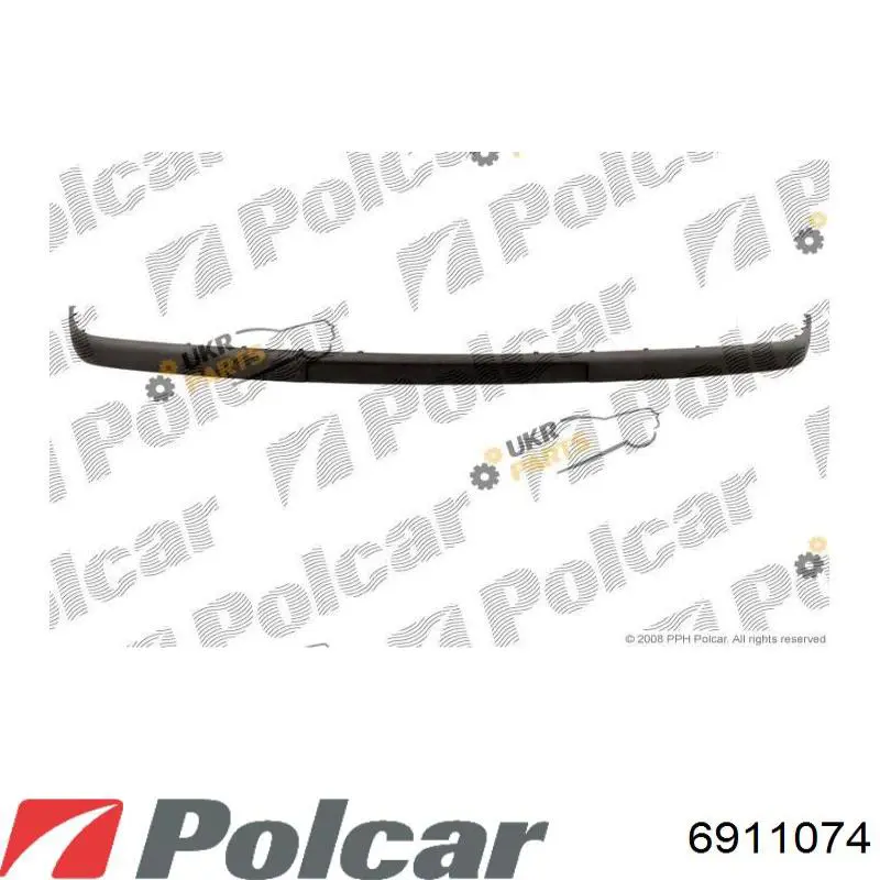 Купити 6911074 Polcar Накладка переднього бампера
