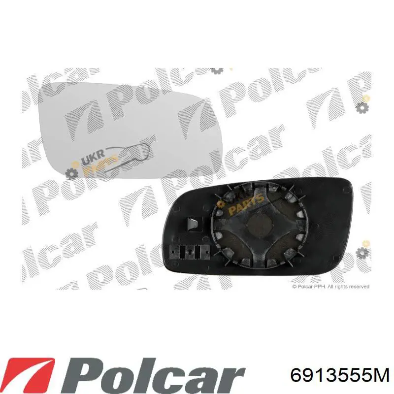 Купити 6913555M Polcar Скло дзеркала заднього виду, правого