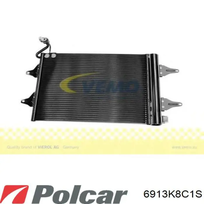 Конденсатор кондиціонера Polcar 6913K8C1S ціна, від 58.13 USD