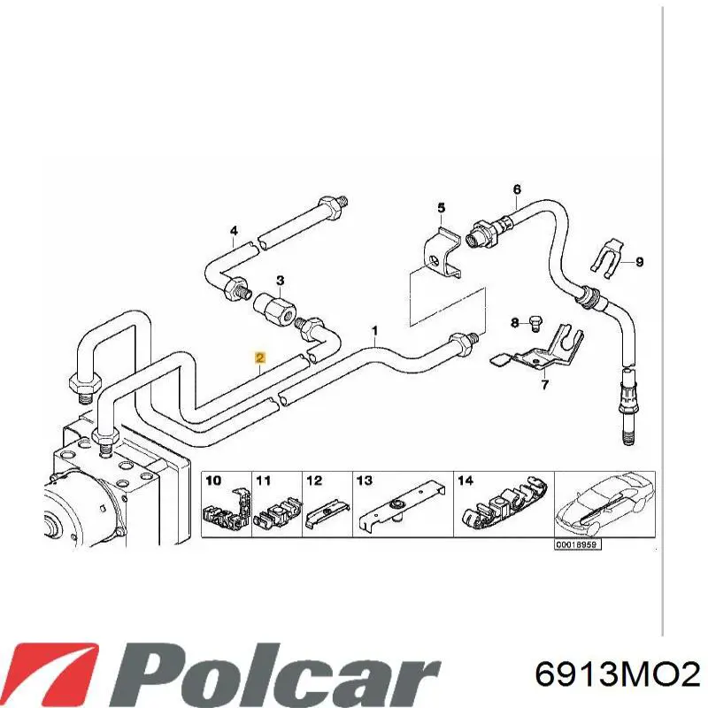 6913MO2 Polcar піддон масляний картера двигуна