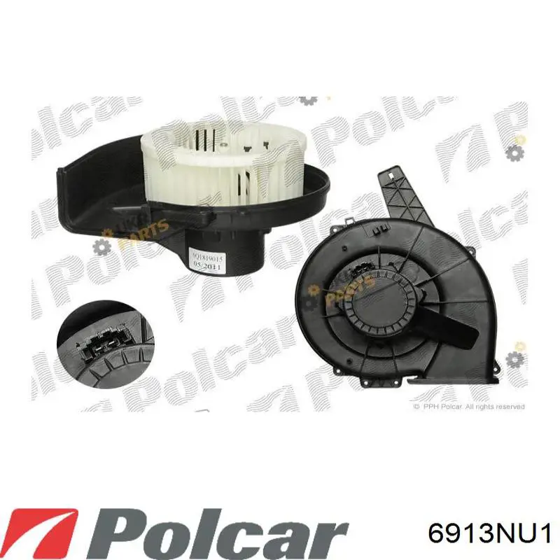 Вентилятора пічки 6913NU1 Polcar