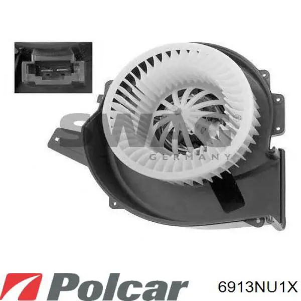 6913NU1X Polcar двигун вентилятора пічки (обігрівача салону)