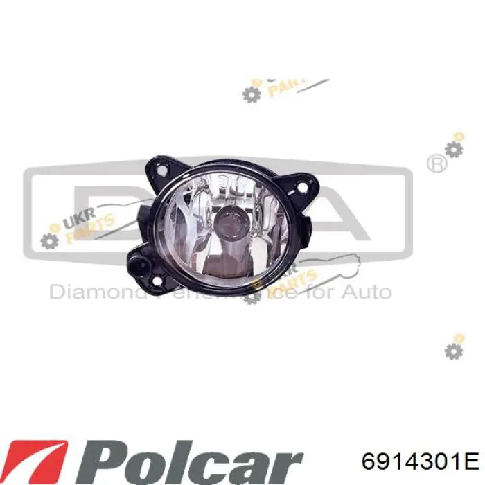 Фара протитуманна, права 6914301E Polcar
