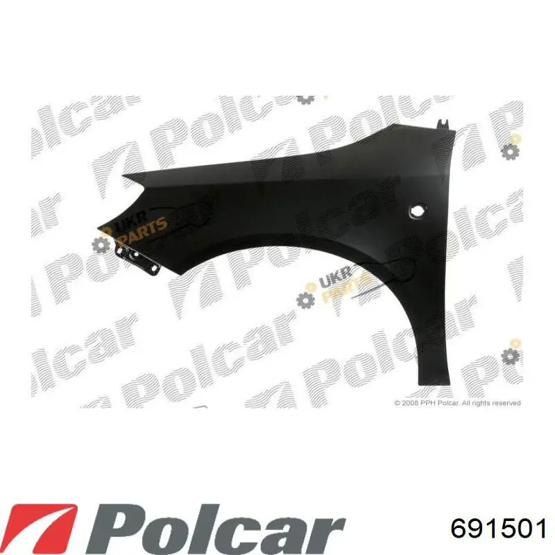 691501 Polcar Переднє ліве крило