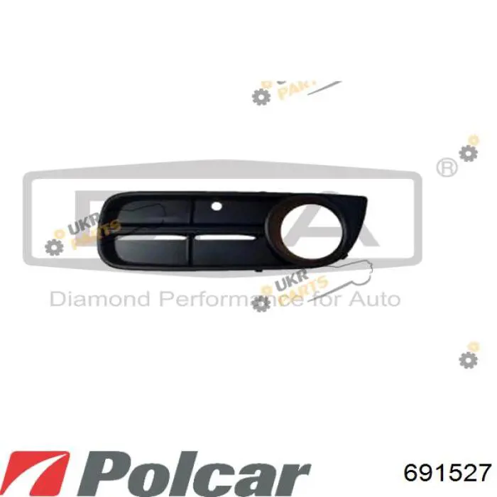691527 Polcar Решітка переднього бампера, центральна