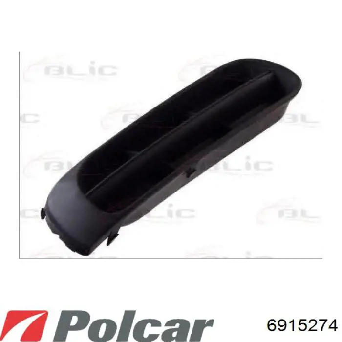 69152714 Polcar заглушка/ решітка протитуманних фар бампера переднього, права