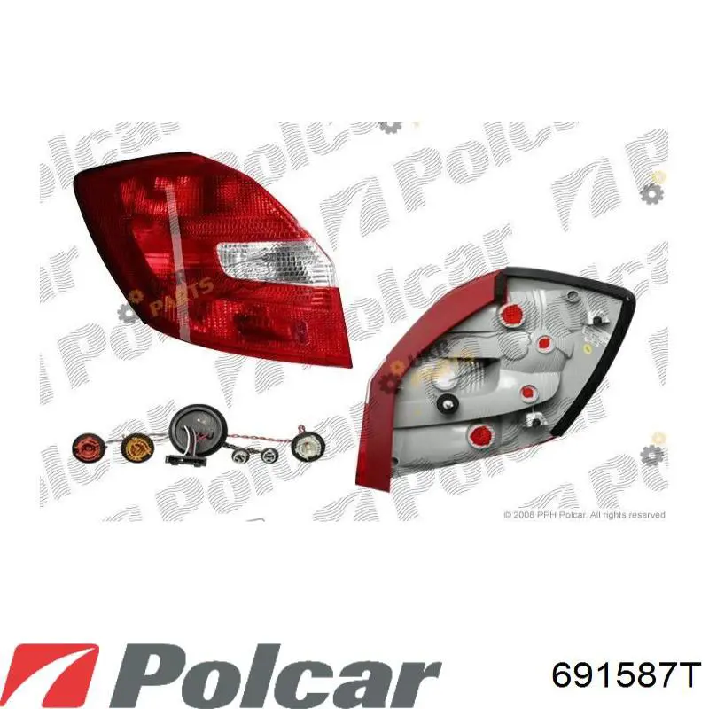 Купити 691587T Polcar Лівий стоп