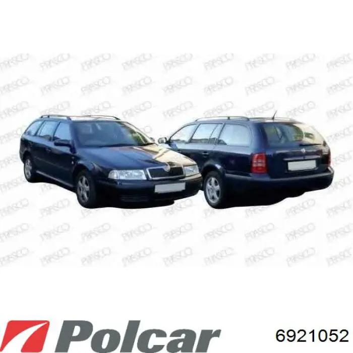 Молдинг решітки радіатора Polcar 6921052 ціна, від 34.21 USD